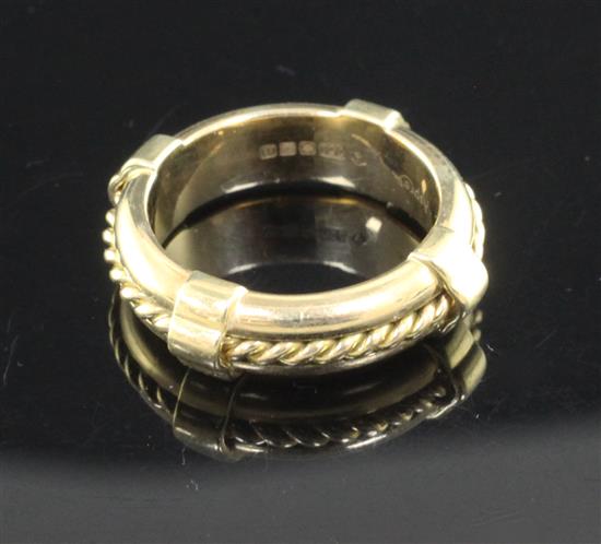 An Asprey & Co 18ct gold Band for Life, size O.